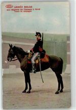 2. Regiment des Chasseurs a cheval Belgische Armee Regiment Künstlerkarte