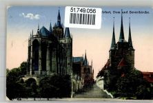 99334 O5211 Riechheim - Landpoststempel Dom Severikirche Erfurt