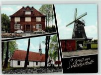 25727 W2227 Süderhastedt , Holst - Windmühle Kirche