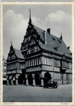 33098 W4790 Paderborn Kupferstich Rathaus