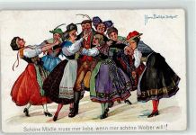 Tracht Schwarzwald Frau Böttcher, H. Künstlerkarte