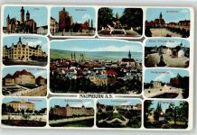 06618 O4800 Naumburg Saale - Dom Jägerkaserne Reichskrone Marientor Marktplatz Kadettenanstalt Wilhelm Denkmal