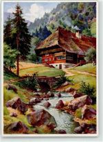 sign. W.Merker Gutachtal Schwarzwald Maler