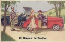 Bouillon - Bouillon (Belgien) Leporello II- (Reißnagelloch, Klebereste VS, Stauchung)