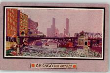 Chicago - signiert River looking from Adams Street Straße Brücke