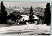 83242 W8216 Reit im Winkl Foto AK Hindenburghütte Winter