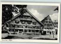 88171 W8999 Weiler-Simmerberg Foto AK Bauernhaus Fachwerkhaus