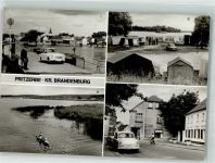 14798 O1805 Pritzerbe Foto AK Campingplatz Kützow See Puschkinstrasse