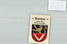 55288 W6509 Armsheim , Rheinhess Vignette Wappen