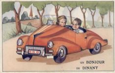 Dinant - Dinant (Belgien) Leporello I-II (fleckig VS, Stauchung, keine Ak-Einteilung)