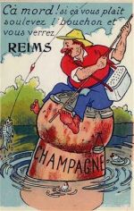 51100 Reims - Reims (Frankreich) Leporello, Mann beim Angeln I-II