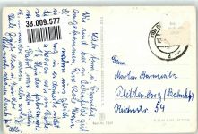 39646 O3573 Oebisfelde Foto AK Wappen Eule Burg Rathaus Bahnhof Ort handschriftlich