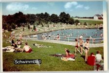 66709 W6649 Weiskirchen , Saar FOTO KEINE AK Schwimmbad Foto Original aus Archiv eines Ansichtskartenverlages