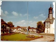 83666 W8176 Schaftlach FOTO KEINE AK Kirche Maibaum Ort handschrfitlich Foto Original aus Archiv eines Ansichtskartenverlags