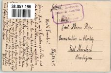 Huy la Meuse 1916 Foto AK La Meuse Feldpost WK I 1.Bayer.Landsturm Inf.Bat. 1. Komp.