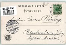 87645 W8959 Hohenschwangau 1898 - Schloss Neuschwanstein