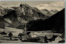 87541 W8973 Hinterstein - Kirche Kirchendach Kastenkopf Regenwaldkopf