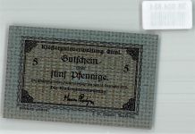 82488 W8107 Ettal 1917 Notgeldschein 5 Pfennig