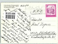 6763 Lech 1980 Winter Gasthaus Post Auto