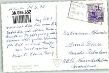 6232 Münster 1972 Foto AK Kirche Gasthaus