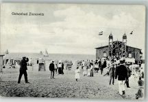 17454 O2238 Zinnowitz , Ostseebad 1909 Foto AK Schwimmbad Strand