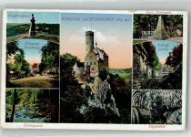 72805 W7414 Lichtenstein , Württ Foto AK Schloss Lichtenstein Denkmal Hauff Geol. Pyramide Olga- Höhle Forsthaus