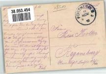 90762 W8510 Fürth , Bay 1916 Gebrauchsspuren Marktplatz mit St. Michael Kirche Feldpost WK I