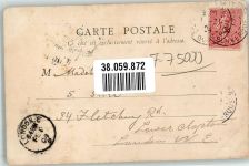 75000 Paris 1904 Gebrauchsspuren Boulevard Montmatre
