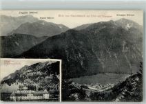 82488 W8107 Ettal 1908 Foto AK Kirche Kloster Prälaturgebäude