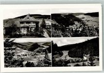 34508 W3542 Willingen (Upland) , Waldeck Foto AK Pension Schlömer Burg