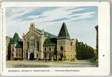 Budapest 1899 Foto AK Zentral- Markthalle