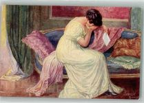 Herzweh Frau Salon Apart 5012 Kränzle, J. Künstlerkarte