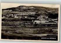 57480 Apach 1952 Foto AK Bahnhof Eisenbahn