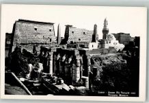 Luxor Louxor Foto AK Denkmal Amen Ra Temple Haggag Moschee