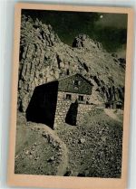 82467 W8100 Meilerhütte 1920 - Berghütte an der Dreitorspitze Fotograf Johannes Hüttenstempel