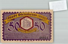 32839 W4939 Steinheim , Westf 1921 - 50 Pfennig
