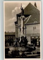 Szekesfehervar Foto AK Denkmal Brunnen