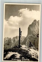 Stripsenjoch Foto AK Kreuz Predigtstuhl Hüttenstempel
