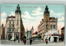 Budapest Foto AK Klotild-Palais Denkmal