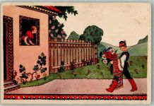 Tracht Motiv Ungarn Künstlerkarte