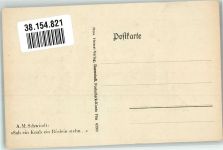 Scherenschnitt Sah ein Knab ein Röslein stehn Hess. Heimat Verlag Schwindt, A. Künstlerkarte