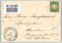 86938 W8913 Unterschondorf , Ammersee 1904 Gebrauchsspuren Beschnitten