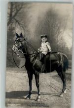 Der erste Ritt Adel Prinz Wilhelm 1908 Foto AK