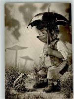 Frosch Und warte auf Dich Mecki Foto AK