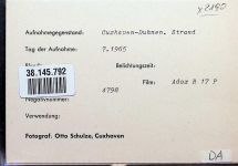 27472 W2190 Duhnen FOTO KEINE AK Foto montiert auf Karton Strandleben Fotograf Otto Schulze