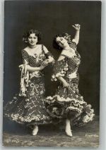 Tanzduo in spanischen Kleidern Florido Nr. 877/4 GL & Co Gebrauchsspuren