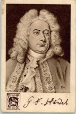 Elend u. Siechen DEUS Karte 2 Serie II. Händel, G.F. Künstlerkarte