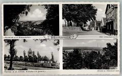 53894 W5353 Mechernich Foto AK Panorama des Ortes mit alter Kirche und Altstadt