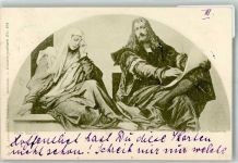 sign. Makart, Hans Dürer und die Madonna Ackermann's Kunstverlag No. 274 Adelskorrespondenz Dürer, A. 1898 Lithographie / Künstlerkarte