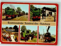O8122 Radebeul Traditionsbahn Bahnhof Dampflokomotive Foto AK